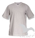 Trika Heavy V-neck 200 světle šedý melír, písková, khaki